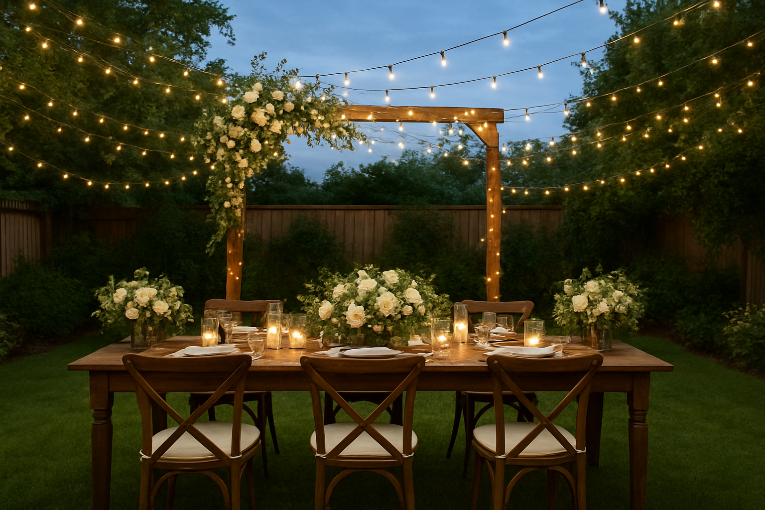 תכנון חתונה בחצר: איך להביא את הקסם הביתה