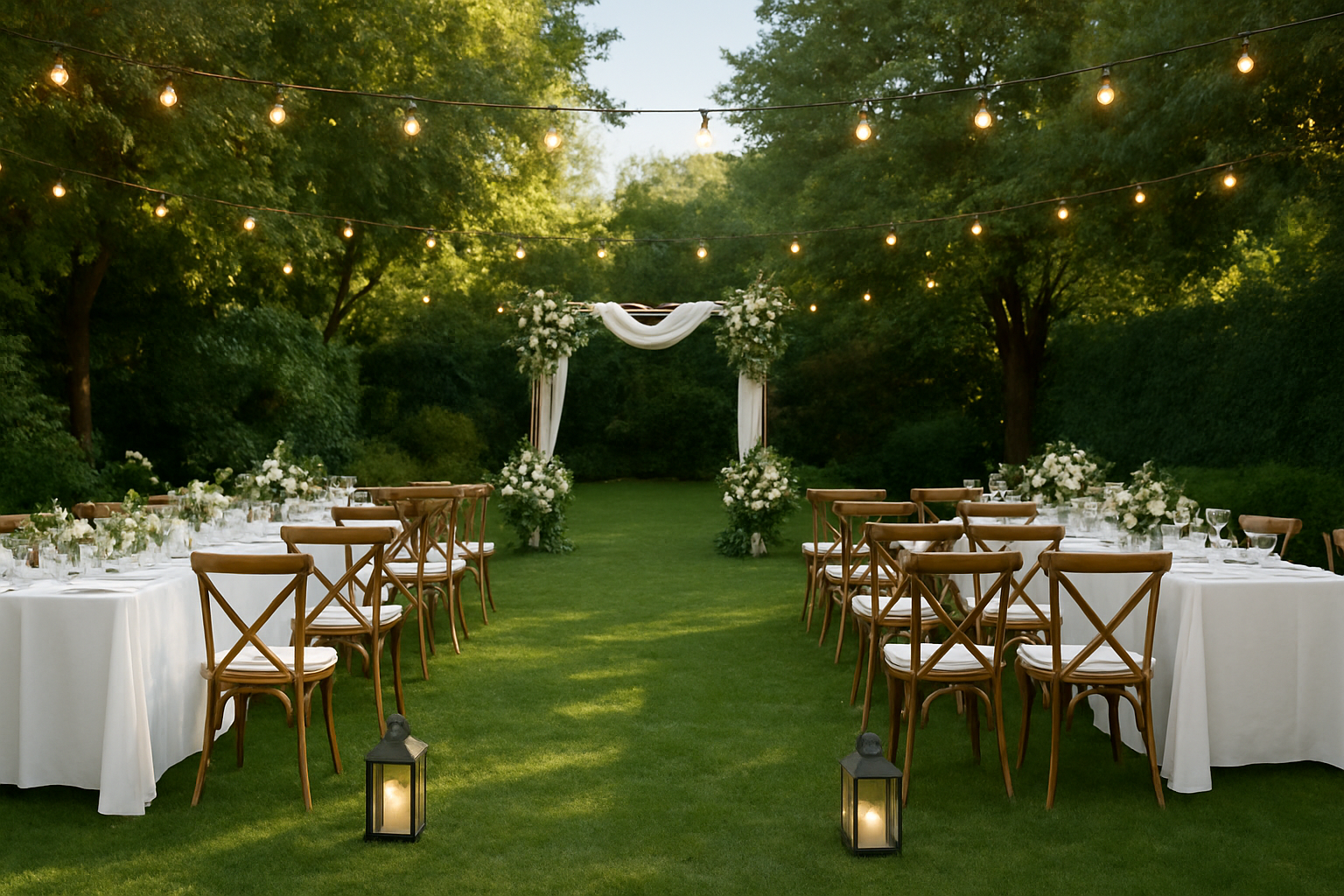 תכנון חתונה בחצר: איך להפוך את הבית לאולם אירועים