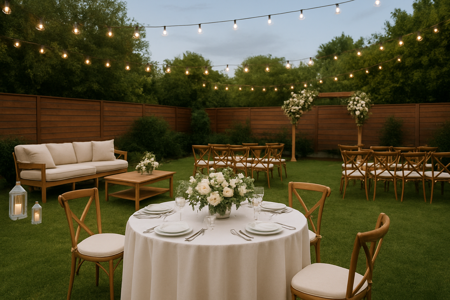 תכנון חתונה בחצר: איך לנצל את המרחב הביתי