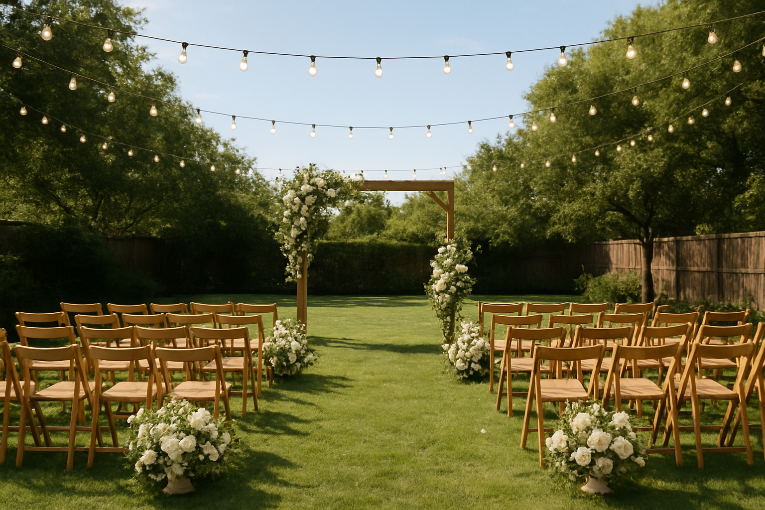 תכנון חתונה בחצר: איך לבחור את העיצוב המושלם