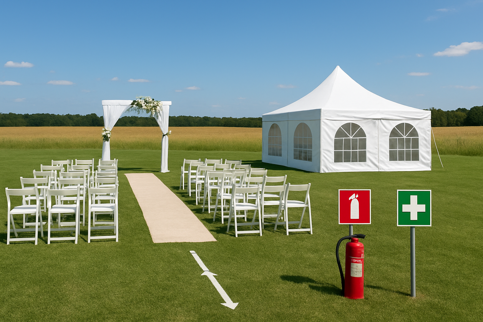 אירגון חתונה בשטח: איך להבטיח חוויה בטוחה ונעימה