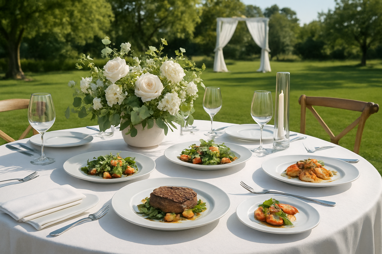 תכנון חתונה בחצר: איך להבטיח חוויה קולינרית מושלמת