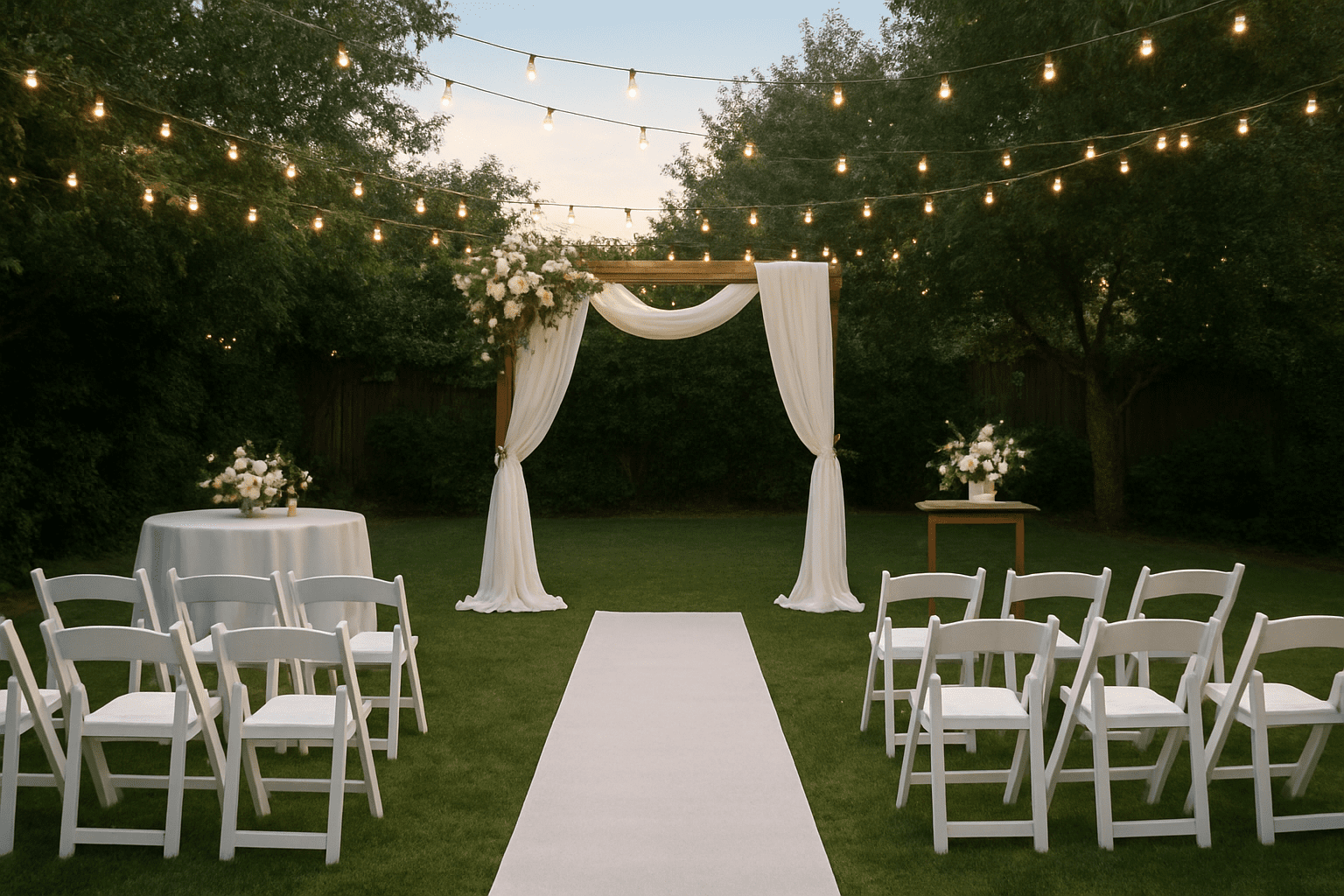 תכנון חתונה בחצר: איך ליצור אווירה קסומה