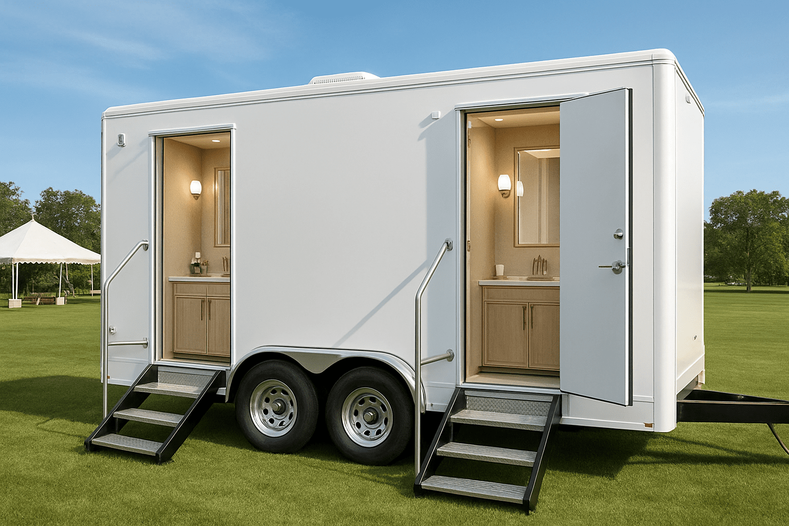 השכרת שירותים ניידים מפוארים לאירועים: איך להעניק חוויה יוקרתית לאורחים