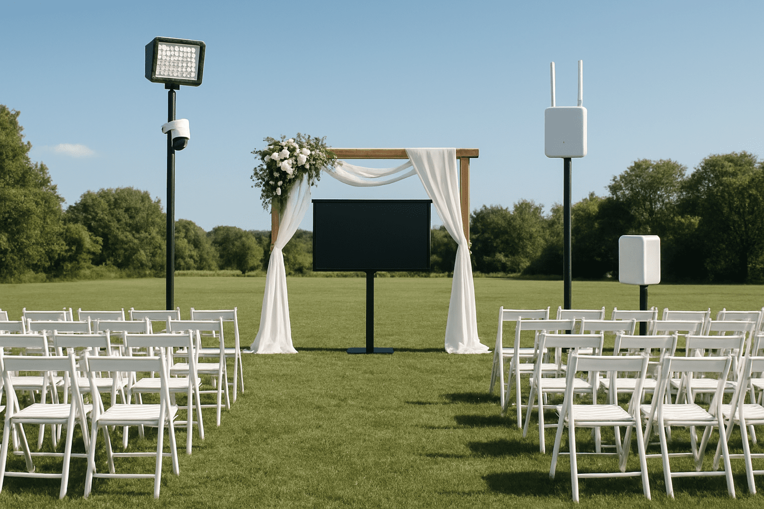 אירגון חתונה בשטח: איך לשלב תשתיות טכנולוגיות מתקדמות