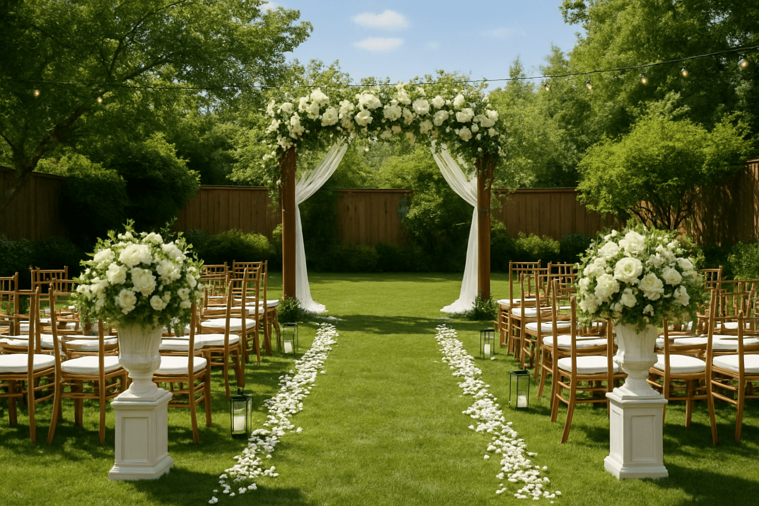 תכנון חתונה בחצר: איך להפוך את החצר שלכם לאולם אירועים