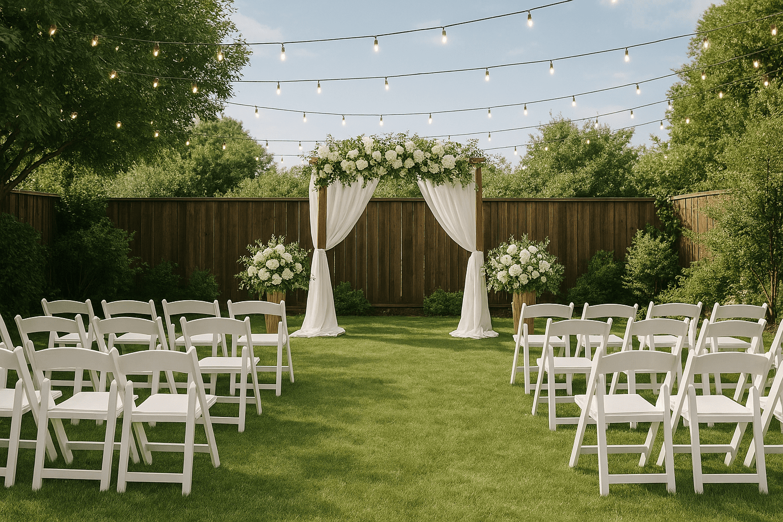 תכנון חתונה בחצר: איך להפוך את החצר שלכם לגן עדן קטן