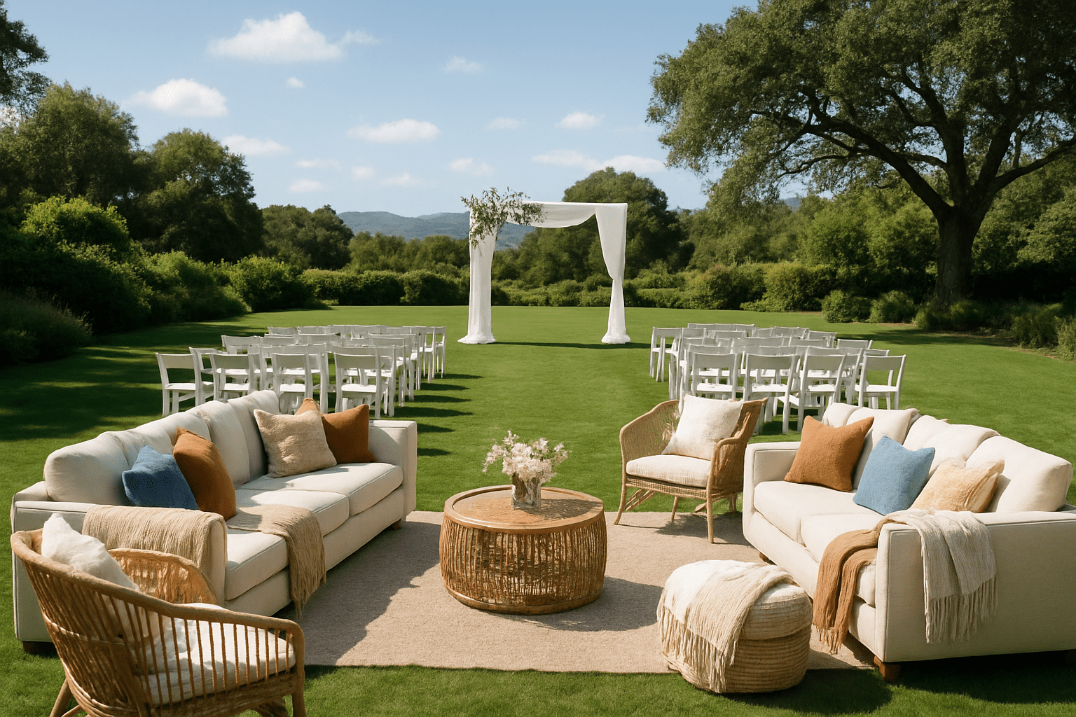 טיפים לחתונה בחוץ: איך לשמור על האורחים בנוחות עם פתרונות הישיבה