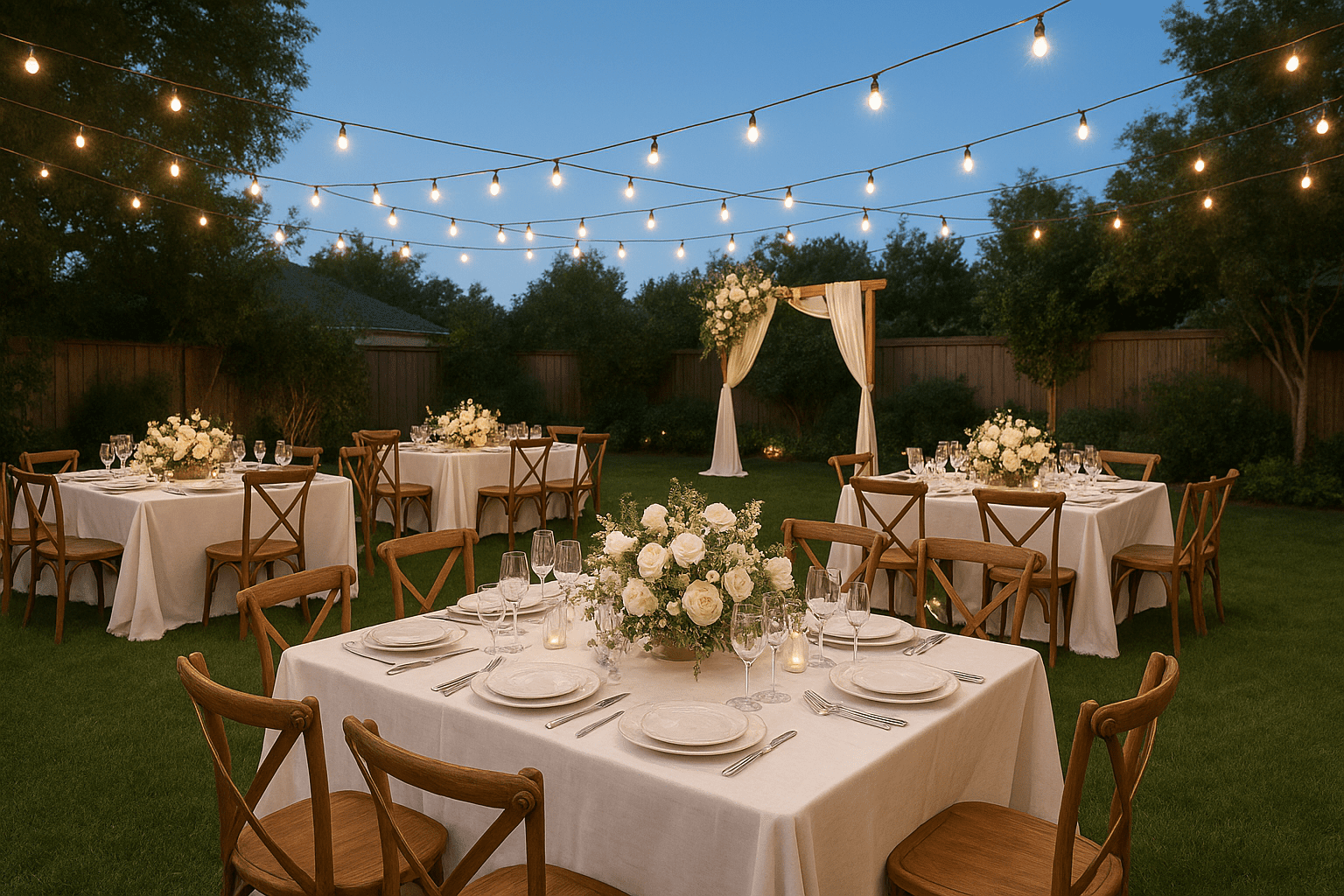 תכנון חתונה בחצר: איך ליצור חוויה ייחודית בלב הבית