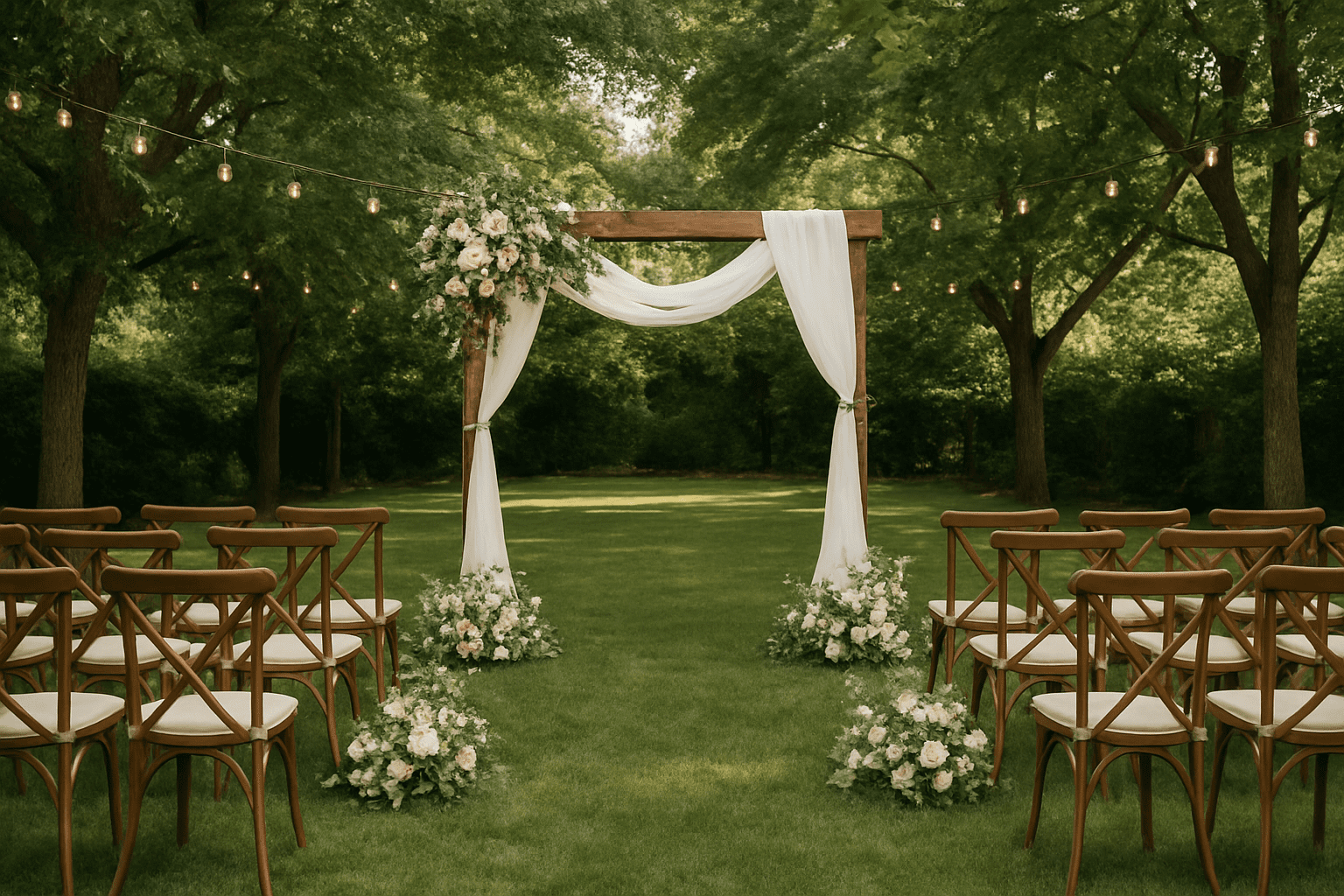 תכנון חתונה בחצר: איך לשלב עיצוב טבעי ומודרני