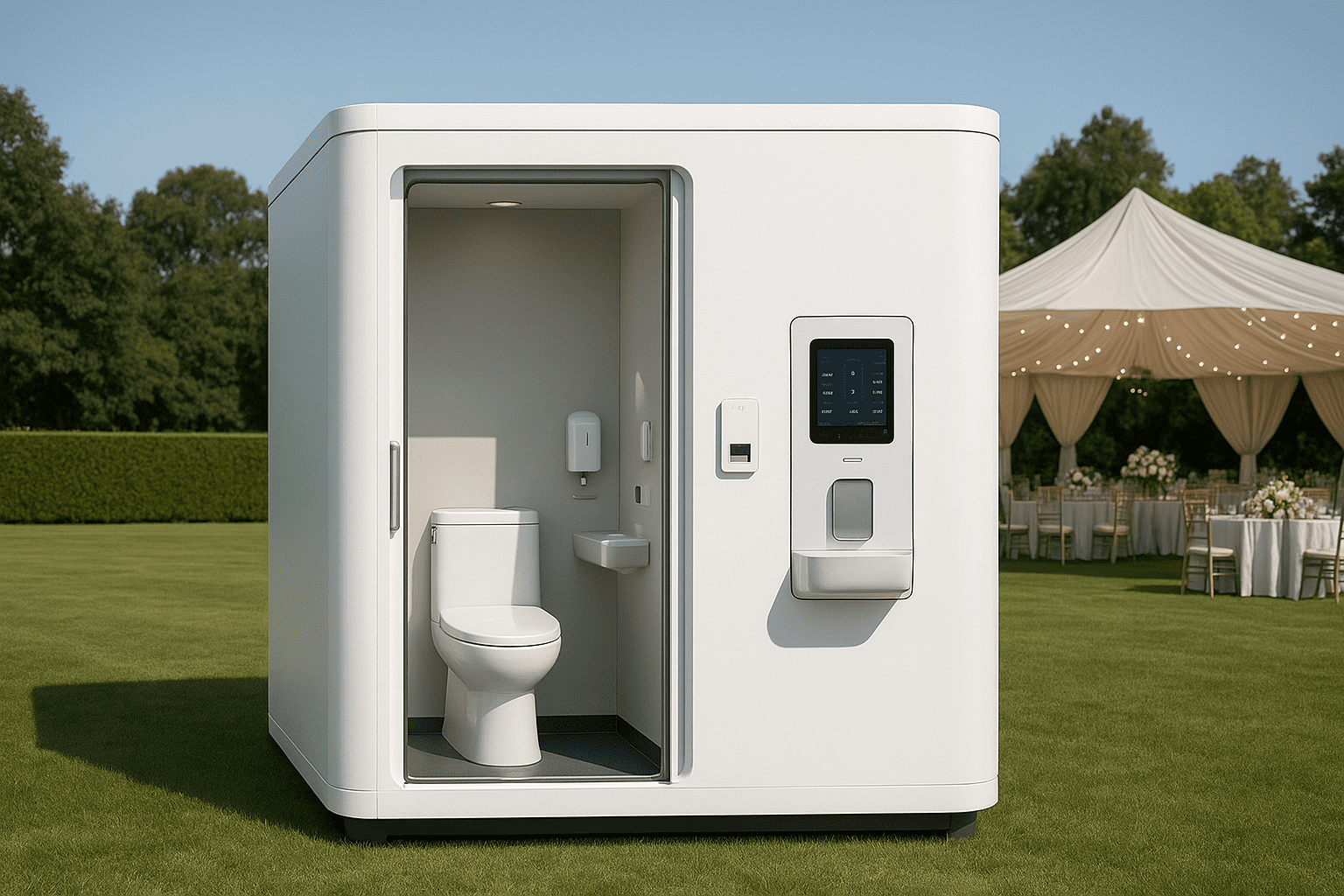 שירותים ניידים מפוארים לאירועים: איך לשלב טכנולוגיות חדשות