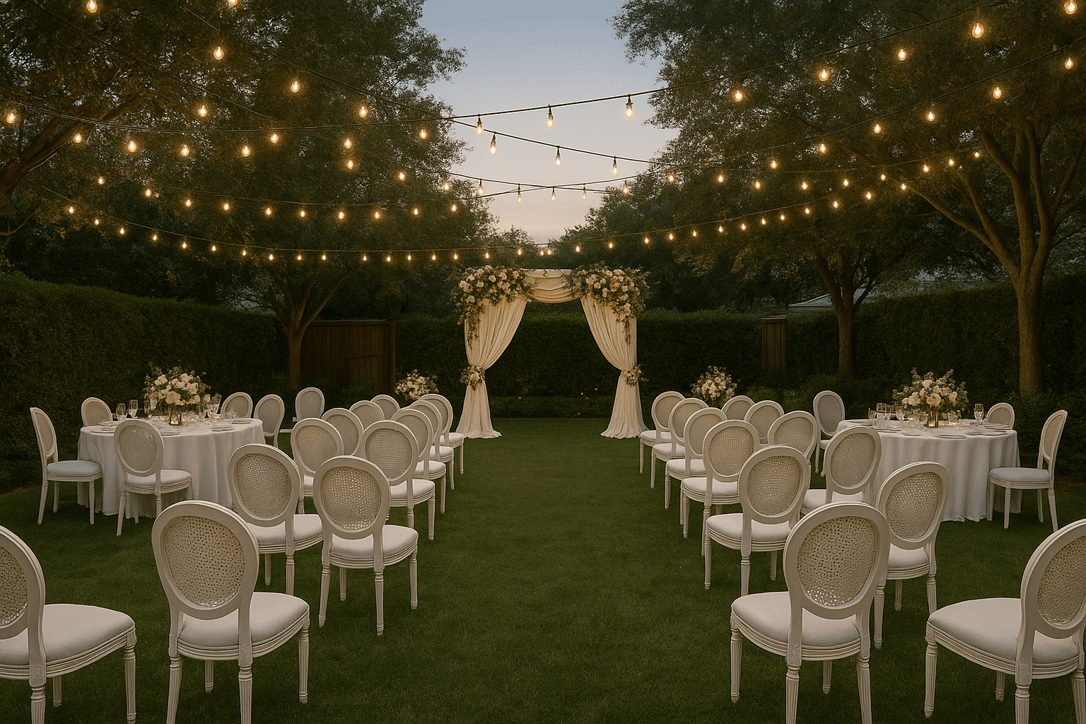 תכנון חתונה בחצר: איך להפוך את החצר למקום חלומות