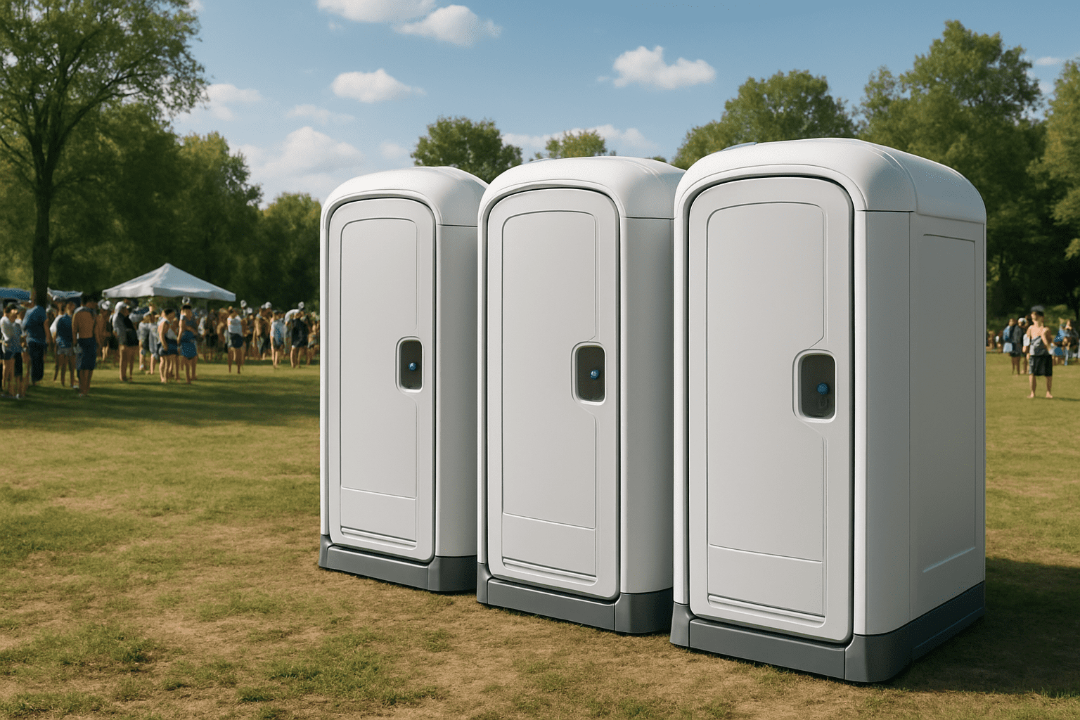 שירותים ניידים כימיים פשוטים לאירועים בטבע: 