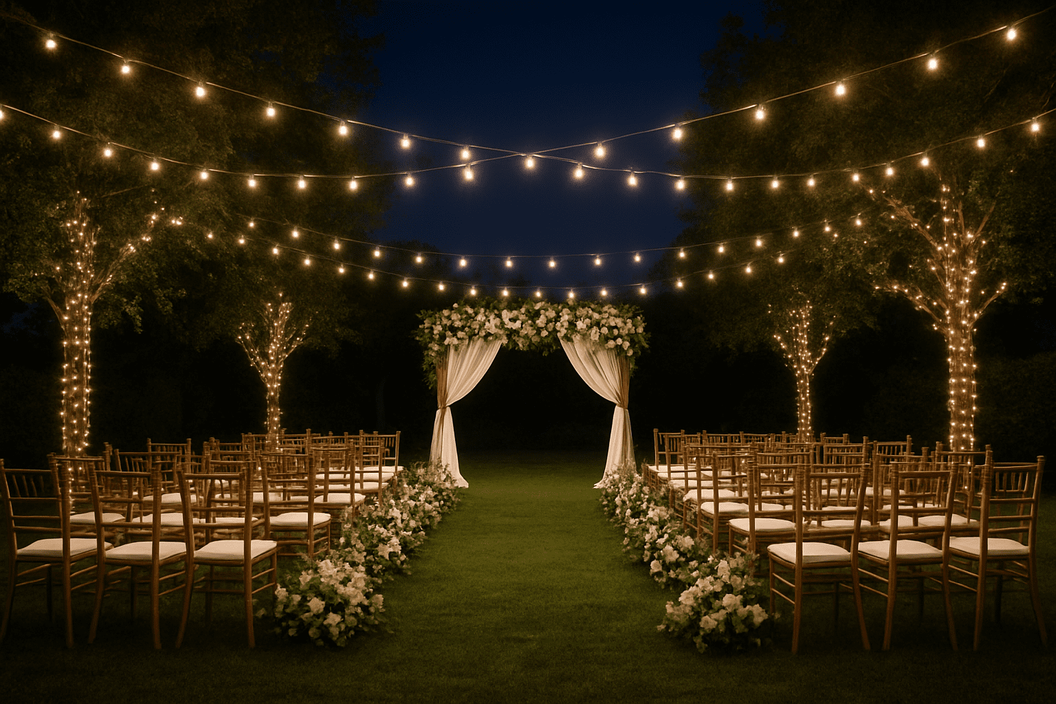 טיפים לחתונה בחוץ: איך לשמר את הקסם אחרי השקיעה