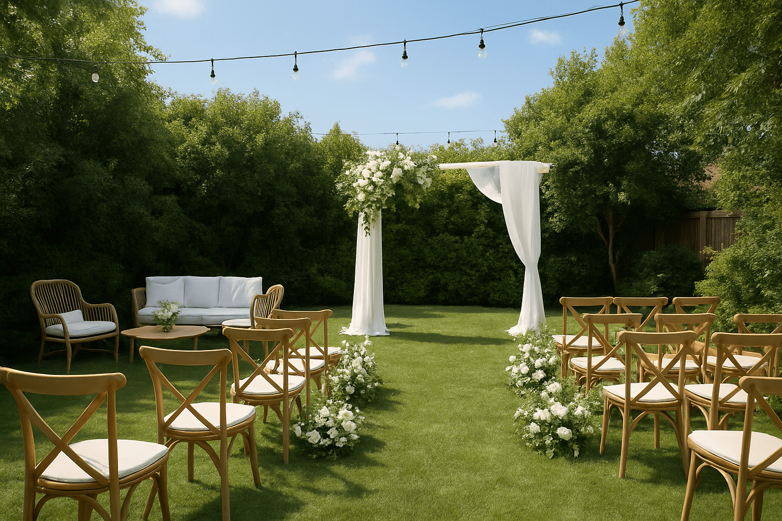 תכנון חתונה בחצר: איך לשלב טבע ויוקרה בחגיגה הביתית