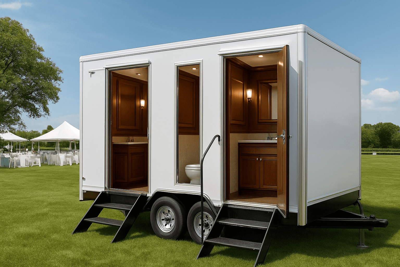 שירותים ניידים מפוארים לאירועים: איך להבטיח חווית אורחים יוקרתית