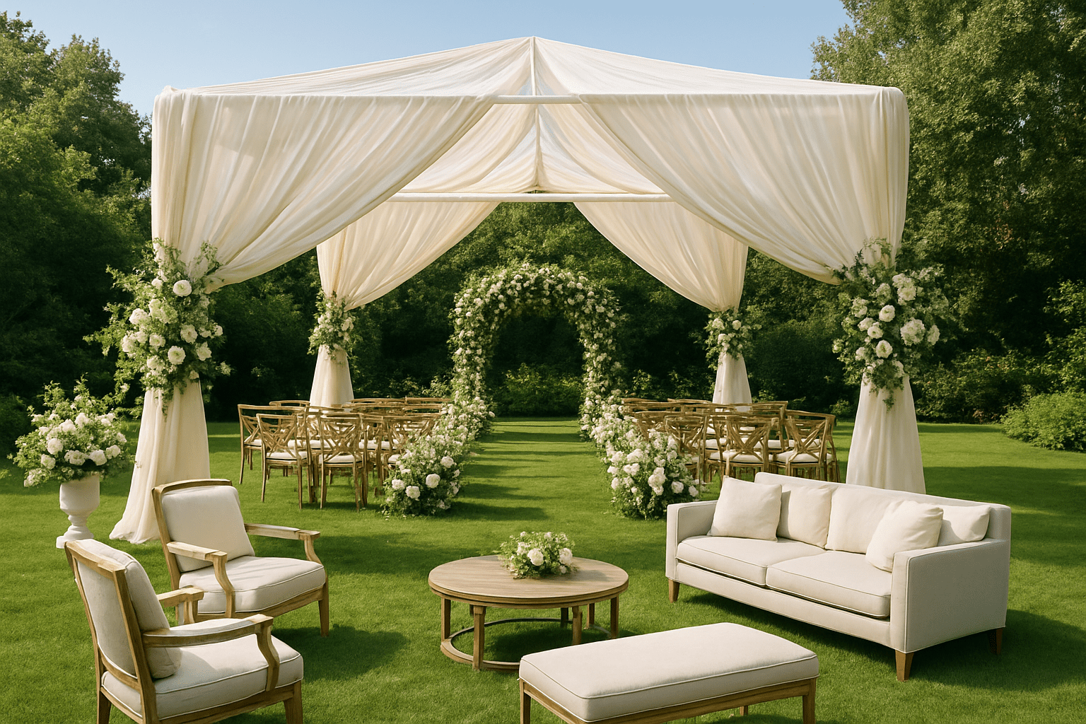 תכנון חתונה בחצר: איך ליצור עיצוב גינת אירועים מרהיב