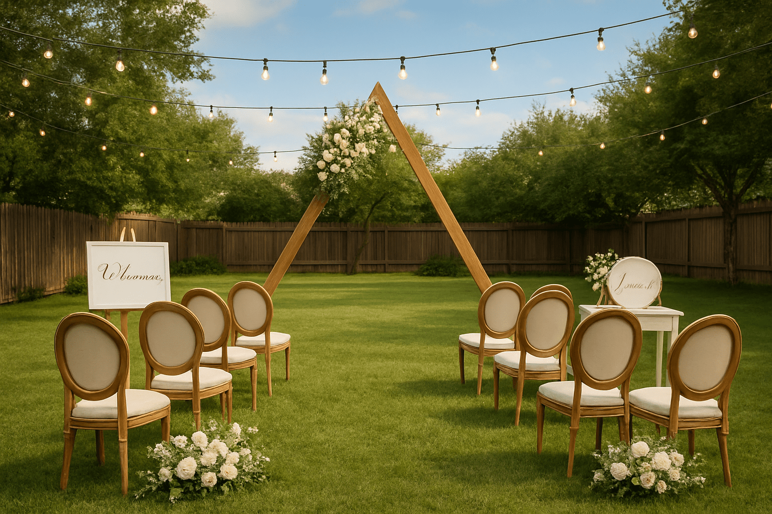 10 רעיונות יצירתיים לתכנון חתונה בחצר