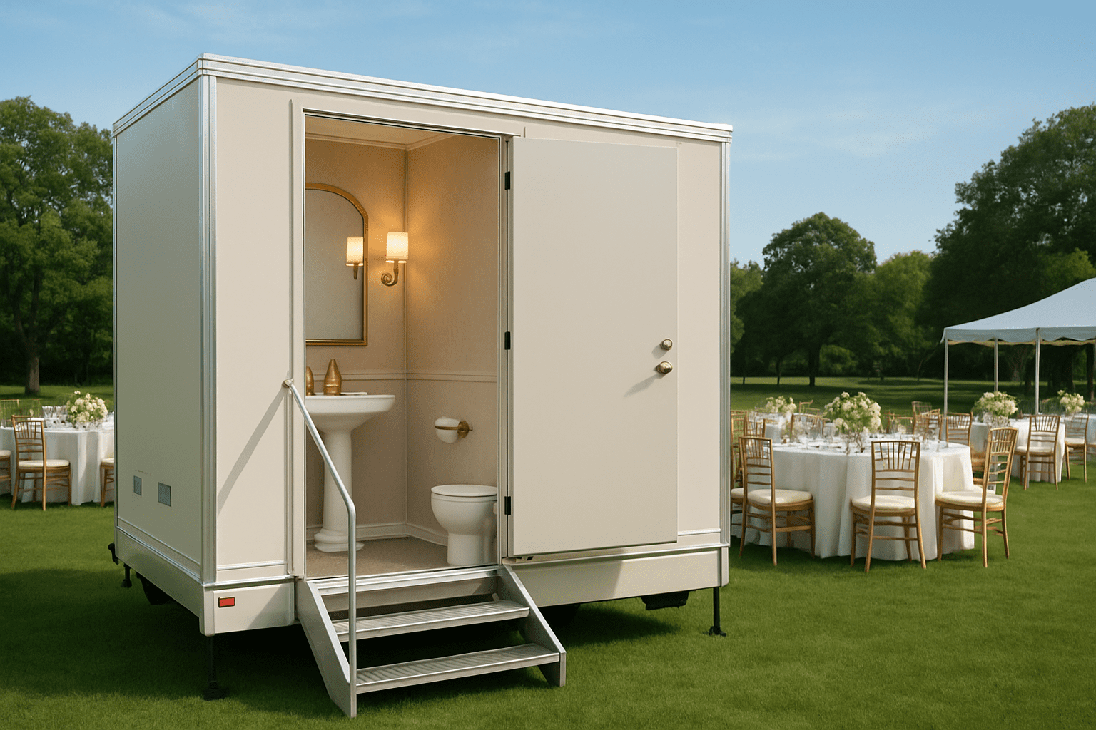 חוויית יוקרה באירוע שלכם: מה מיוחד בשירותים ניידים מפוארים?