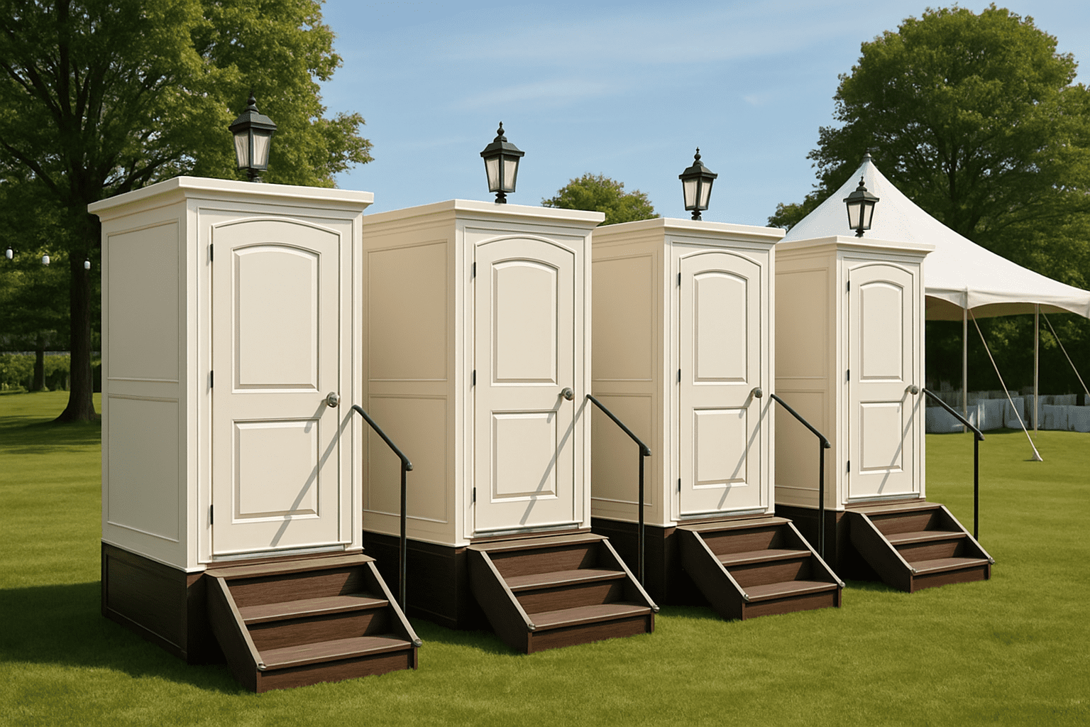 איך להפוך את השירותים הניידים לחלק מהעיצוב של האירוע