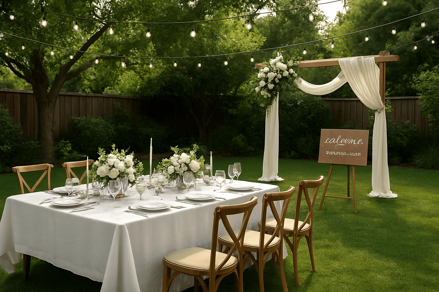 תכנון חתונה בחצר: איך ליצור אירוע בקונספט אישי