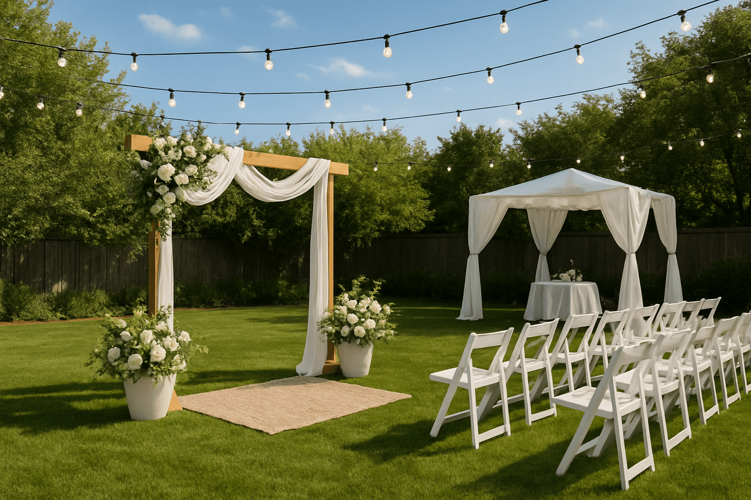 תכנון חתונה בחצר: איך לנצל את המרחב הביתי