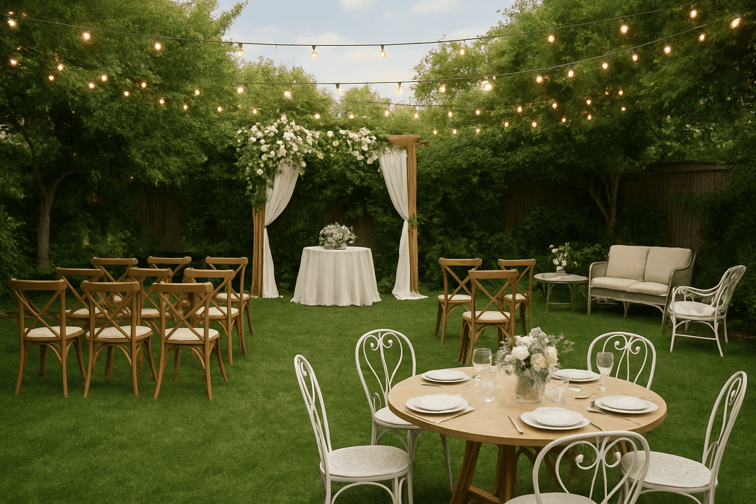 תכנון חתונה בחצר: איך לשלב את החלל הפתוח בעיצוב האירוע