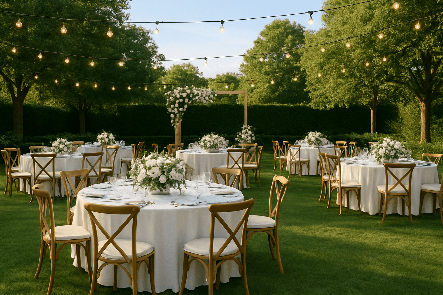 תכנון חתונה בחצר: איך להפוך את החלל הביתי לגן אירועים