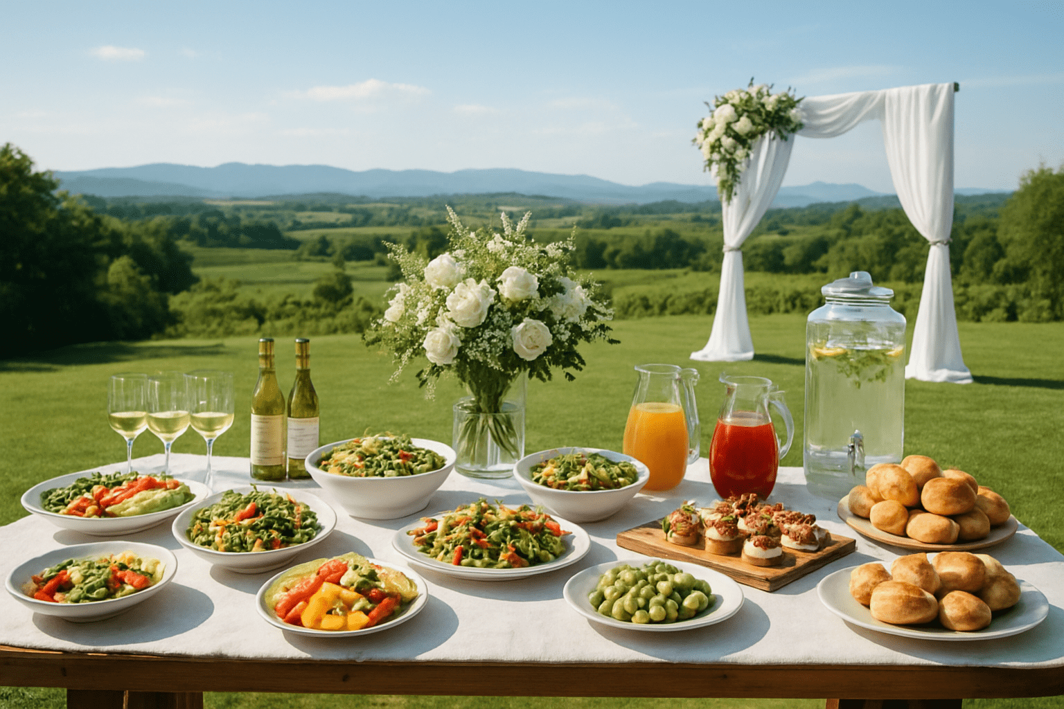 טיפים לחתונה בחוץ: איך להבטיח חוויה קולינרית בלתי נשכחת