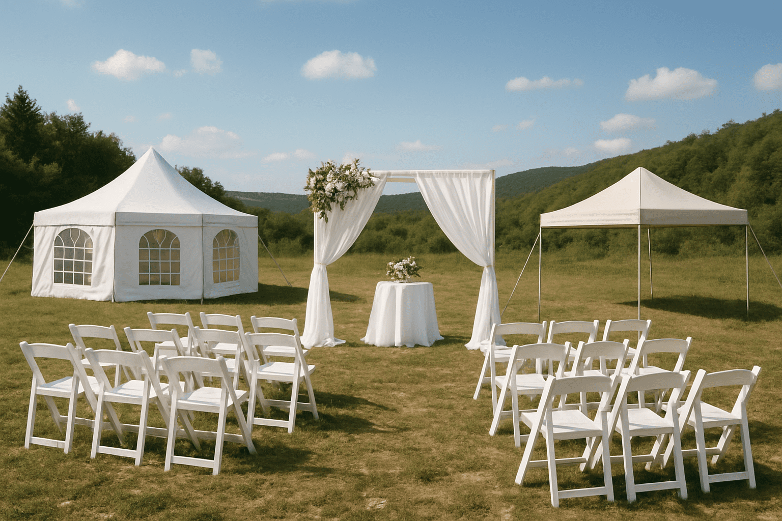 אירגון חתונה בשטח: איך להתמודד עם תנאי שטח משתנים