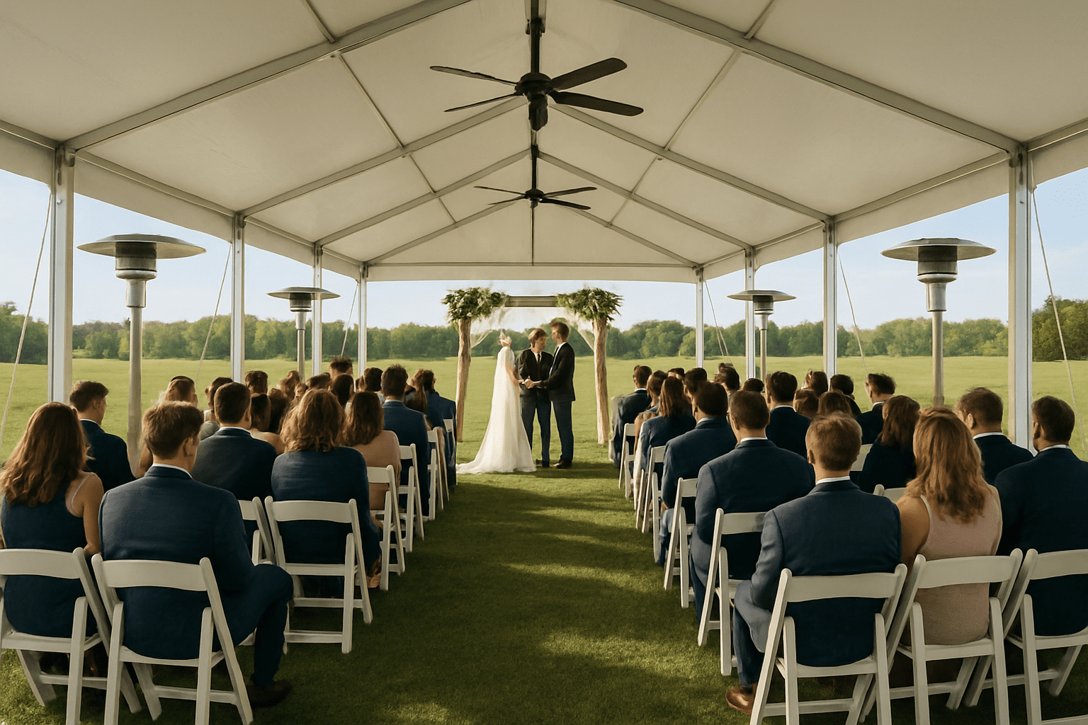 טיפים לחתונה בחוץ: איך להבטיח שהאירוע יישאר נוח ומרגש גם במזג אוויר לא צפוי