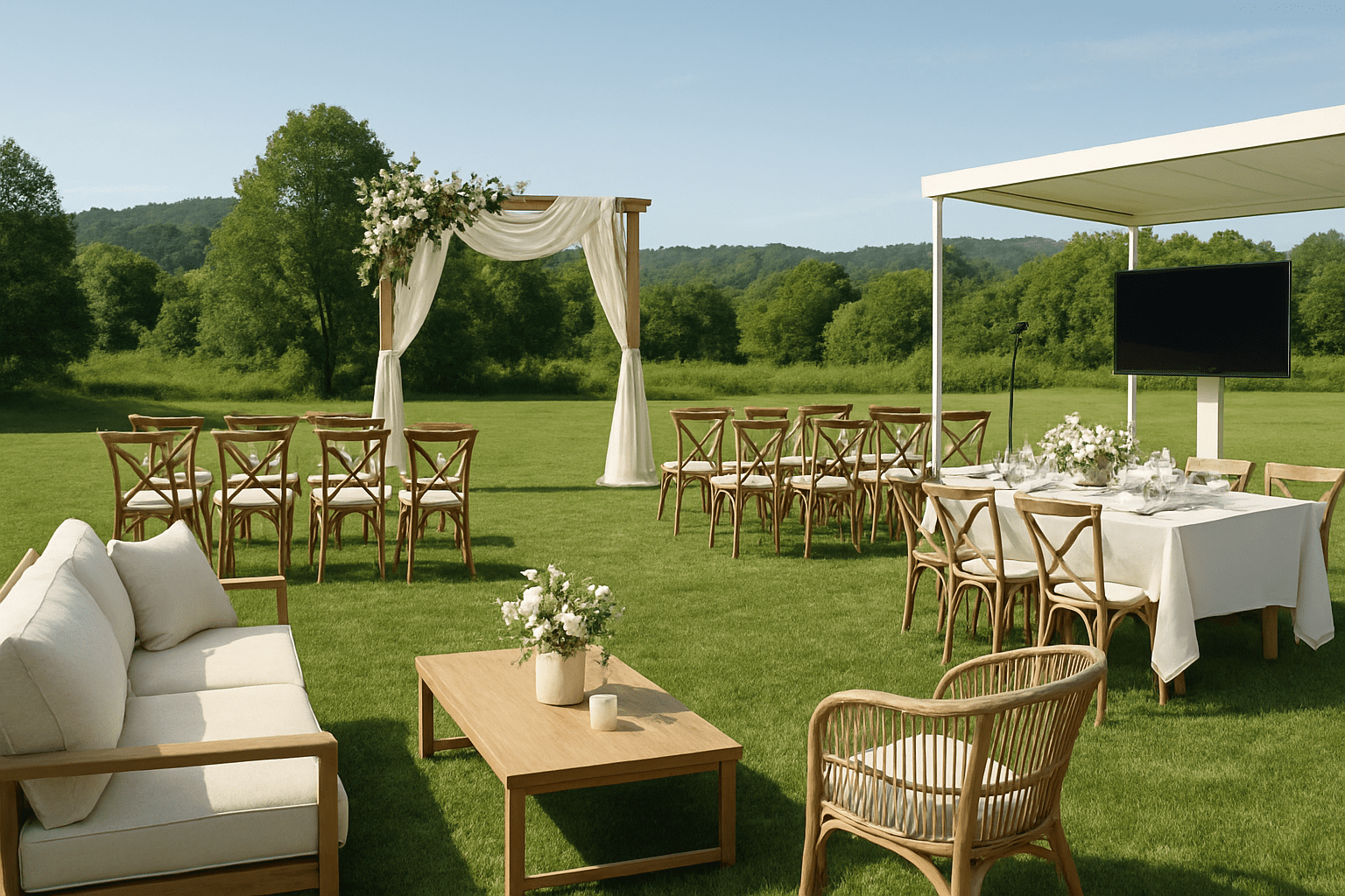 אירגון חתונה בשטח: איך לשלב בין עיצוב ונוחות