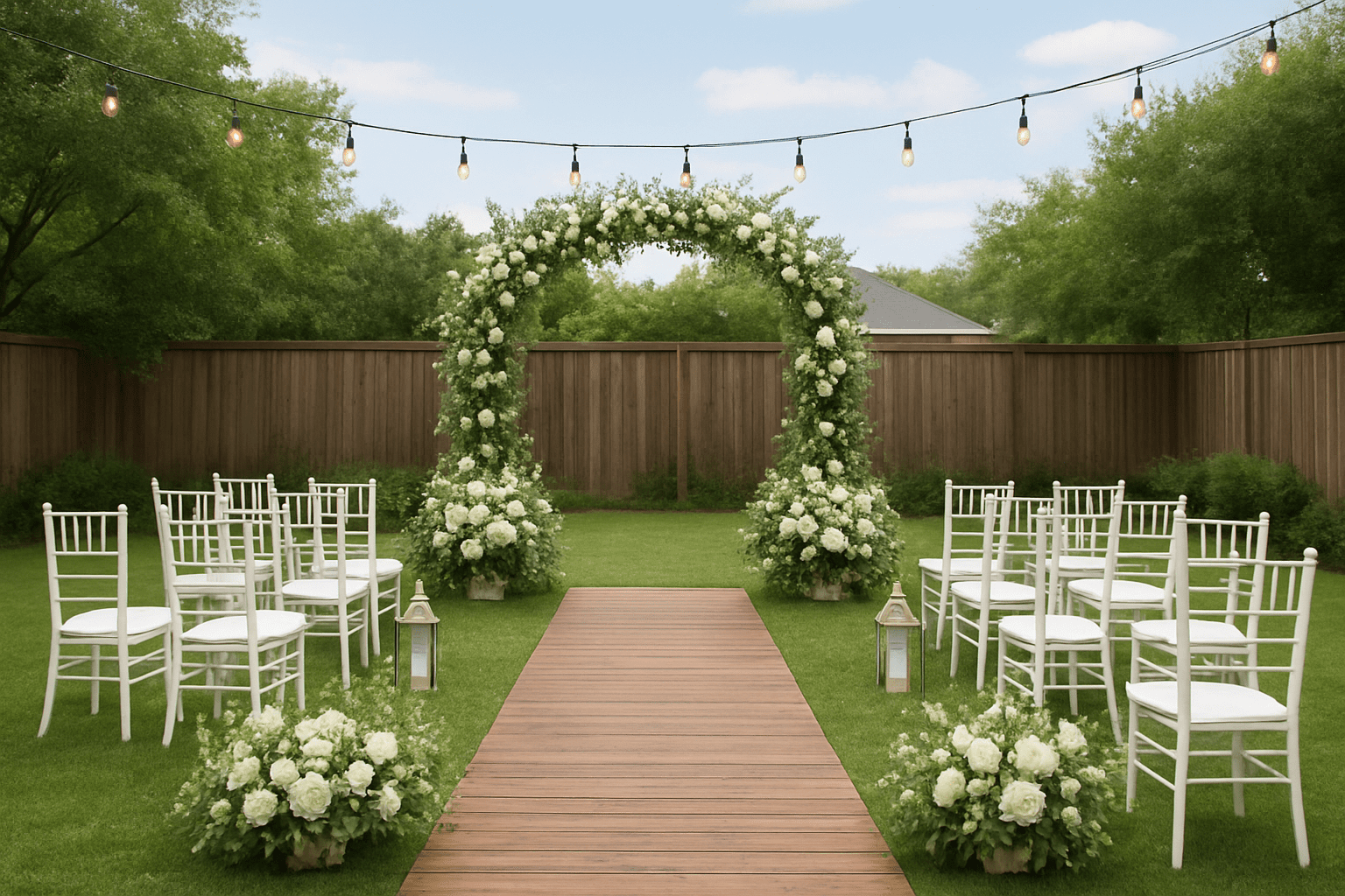 תכנון חתונה בחצר: איך להפוך את החצר שלכם לגן אירועים קסום