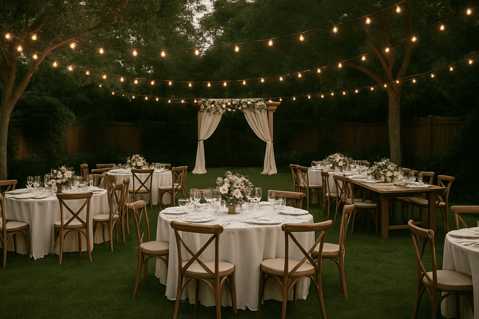 חתונה בחצר: איך להפוך את המרחב הביתי לאירוע חלומי