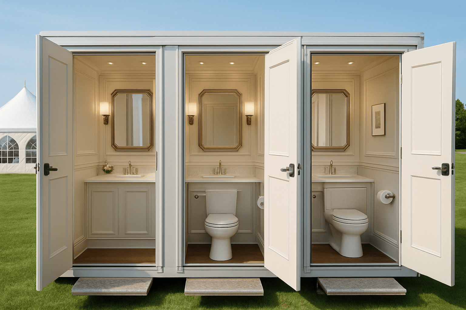 שירותים ניידים מפוארים לאירועים: לוקסוס בכל פינה