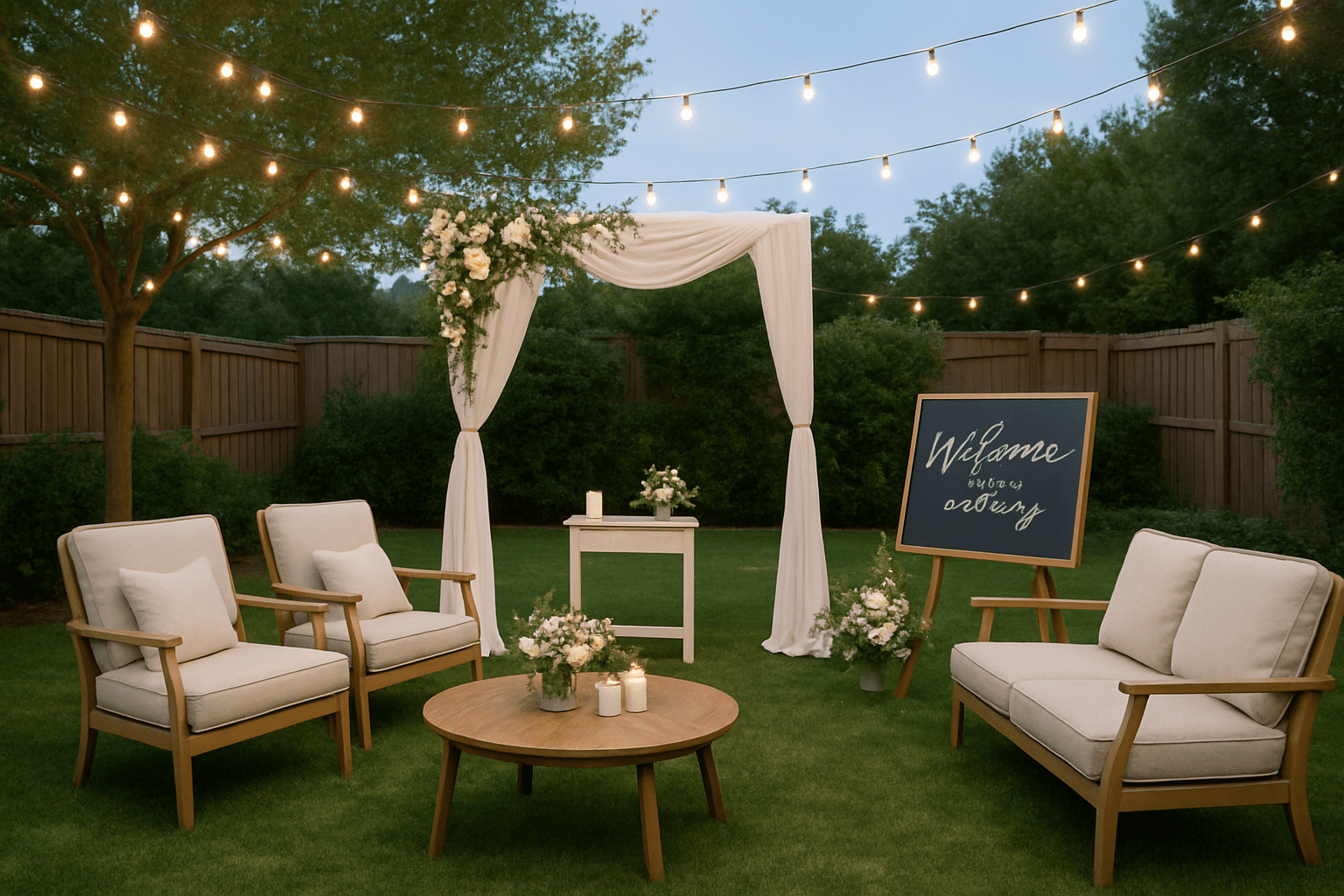 תכנון חתונה בחצר: איך ליצור אירוע אינטימי וקסום בבית שלכם