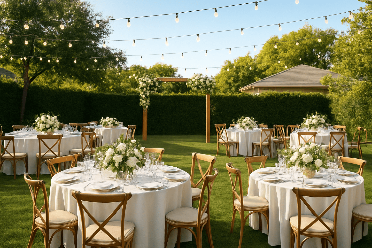 תכנון חתונה בחצר: איך ליצור מסיבה בלתי נשכחת בבית שלך