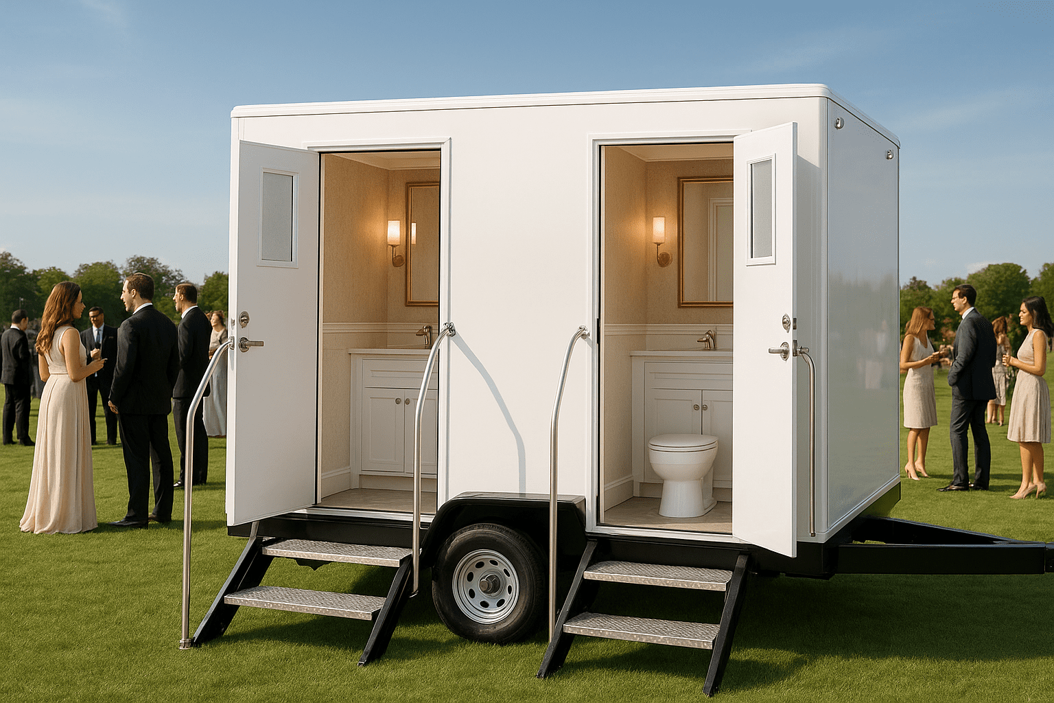 שירותים ניידים מפוארים לאירועים: איך להעניק לאורחים חווית יוקרה גם בשטח