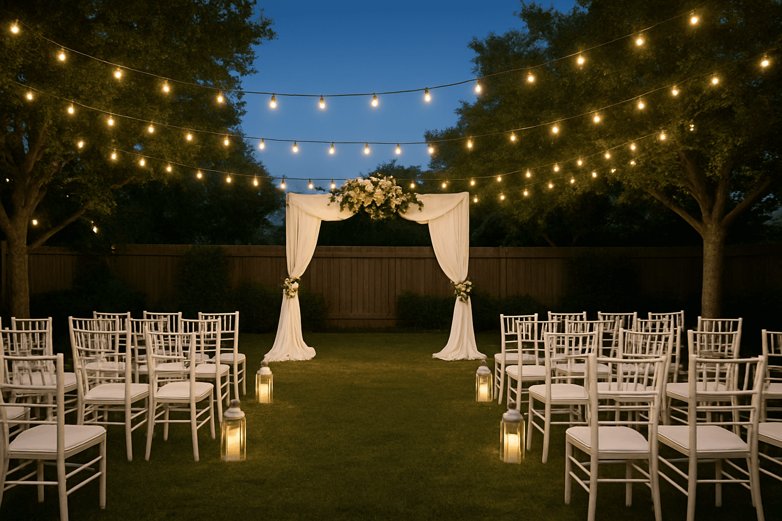 תכנון חתונה בחצר: איך ליצור אווירה חלומית