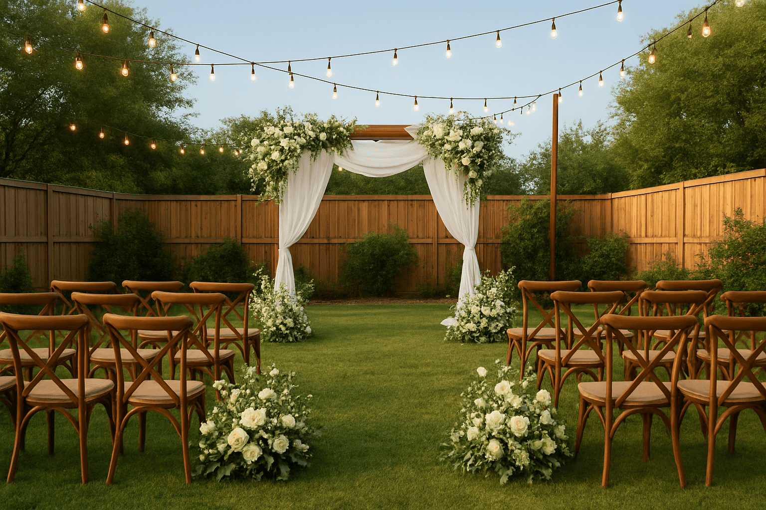 הופכים את החצר לגן עדן: תכנון חתונה בחצר הבית