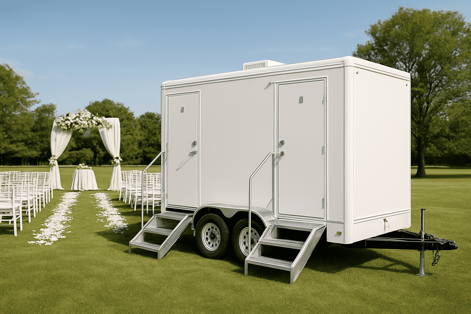 שירותים ניידים מפוארים: יוקרה בכל מקום