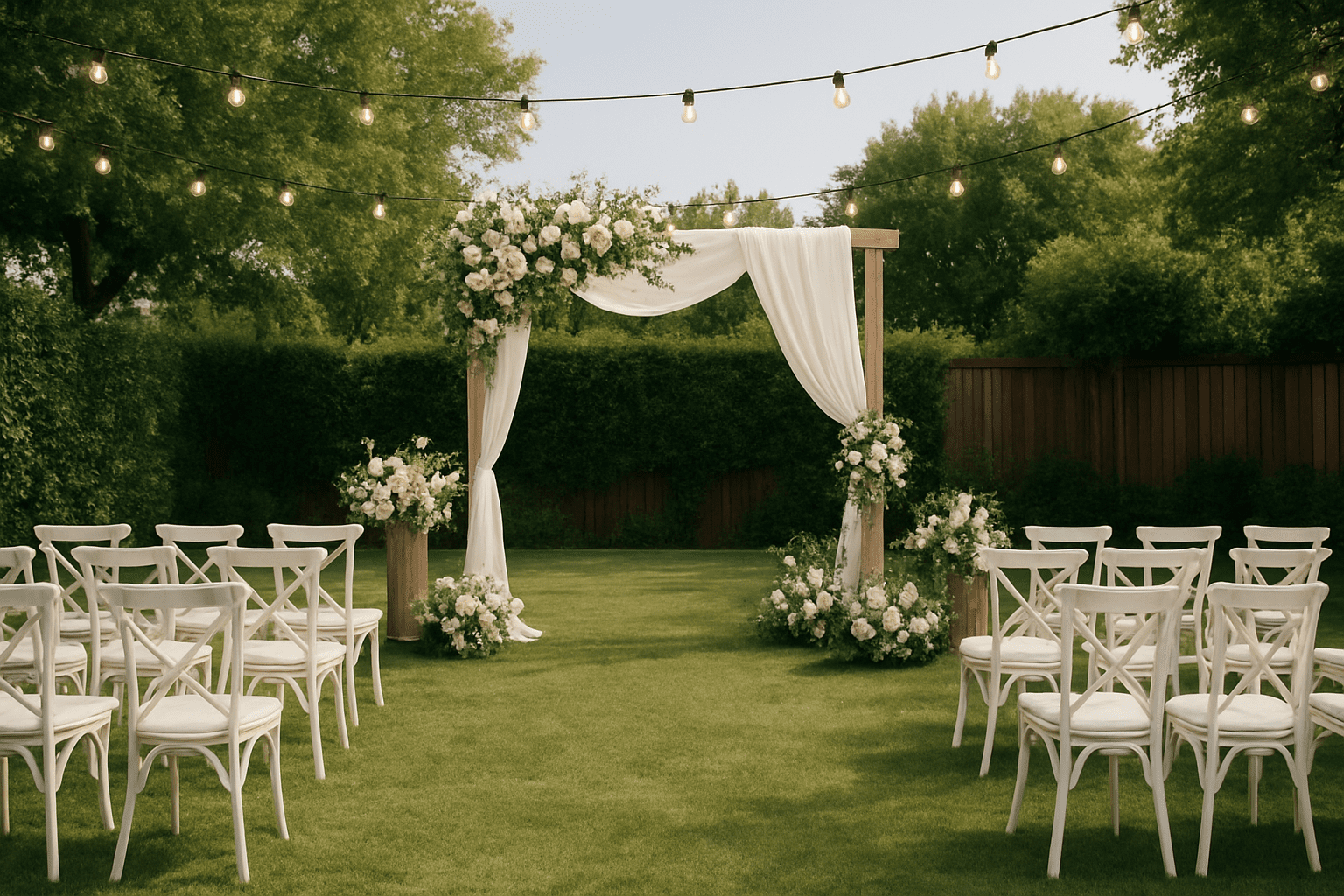 תכנון חתונה בחצר: איך להפוך את הבית לאולם אירועים מושלם