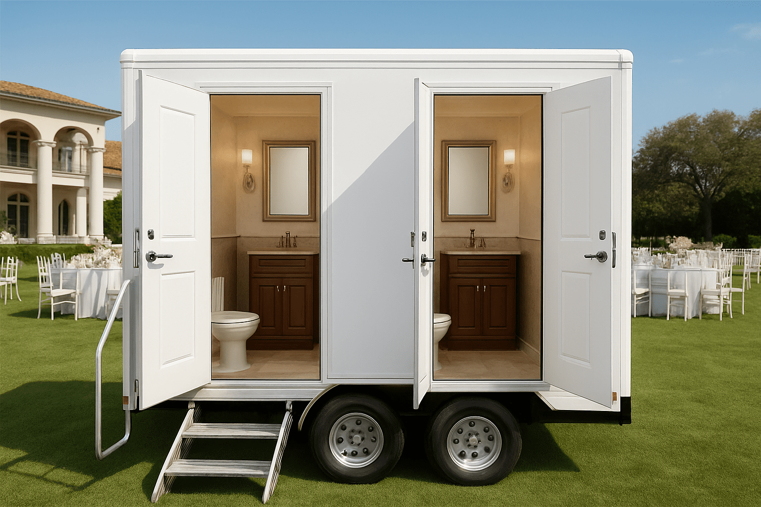 שירותים ניידים מפוארים: הכניסה ליוקרה באירועים מיוחדים