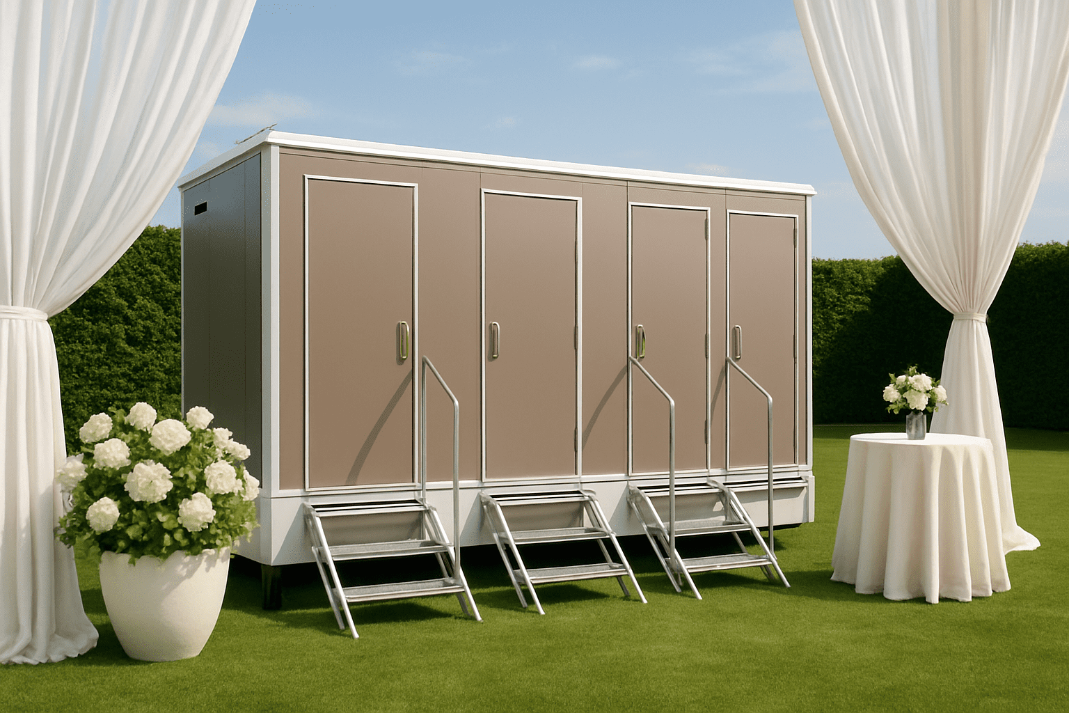 שירותים ניידים מפוארים לאירועים: הפתרון היוקרתי לאירוע שלכם