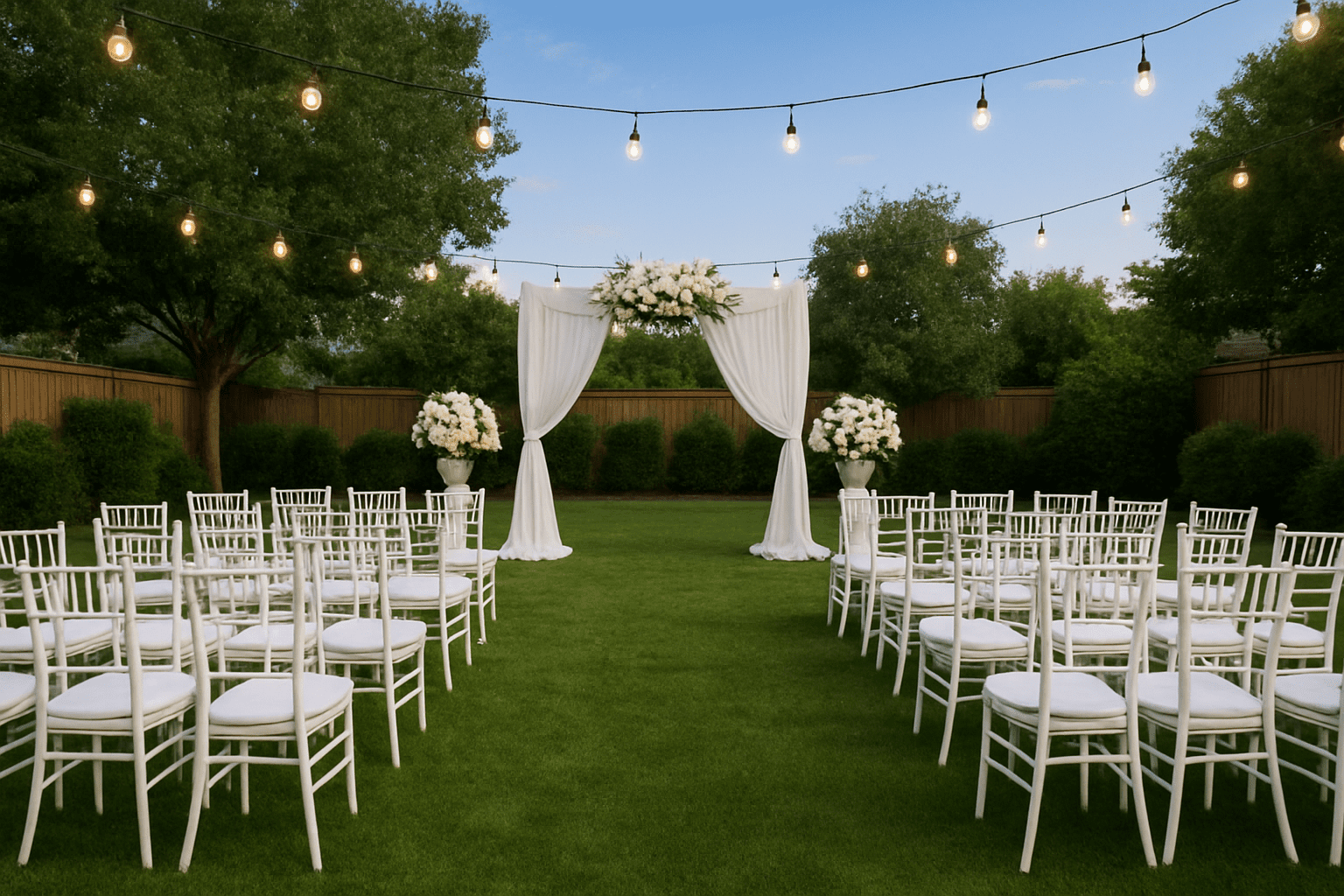 הפיכת החצר לאולם: תכנון חתונה בחצר הבית