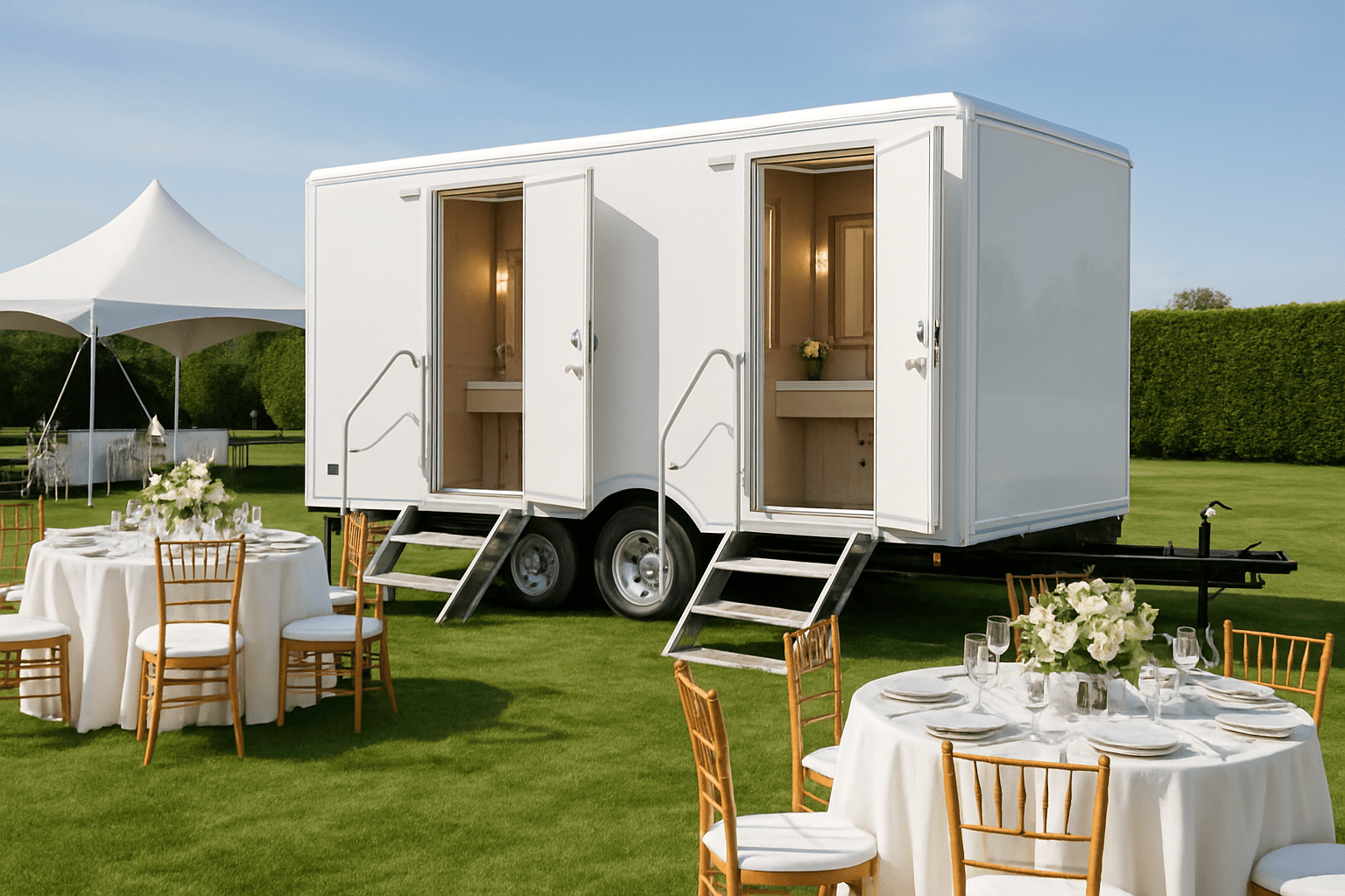 יוקרה בשטח: איך לבחור שירותים ניידים מפוארים לאירועים?