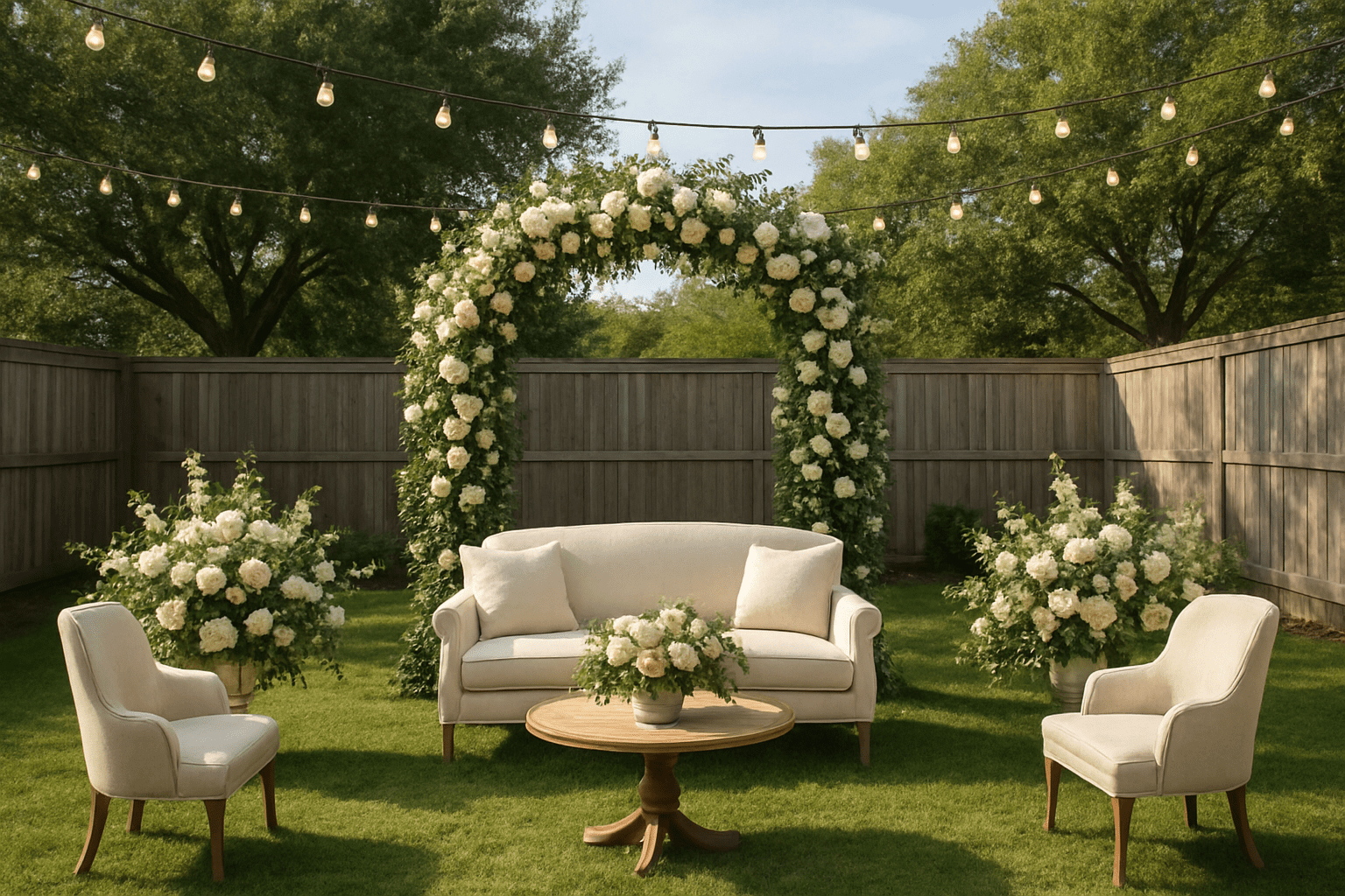 איך להפוך את החצר למקום המושלם לחתונה?