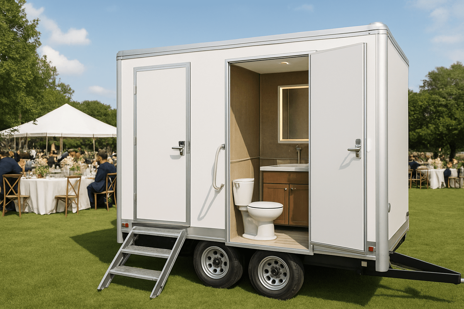 שירותים ניידים מפוארים: הפתרון היוקרתי לאירוע שלכם