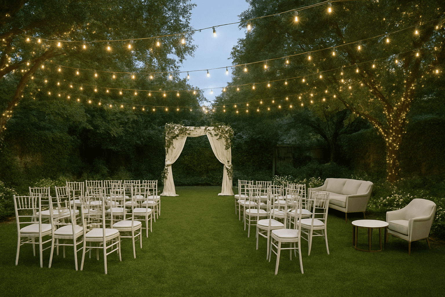 תכנון חתונה בחצר: כך תהפכו את החצר שלכם למקום חלומי