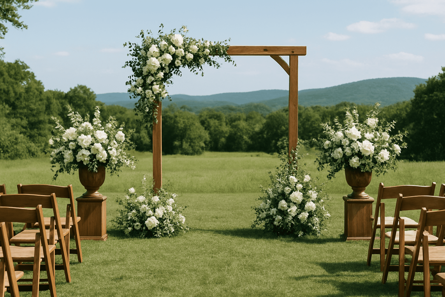 אירגון חתונה בשטח: עיצוב עם אלמנטים טבעיים